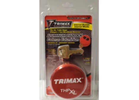 Trimax Locks Trimax  red solid aluminum hockey puck internal shackle universal fit Main Image